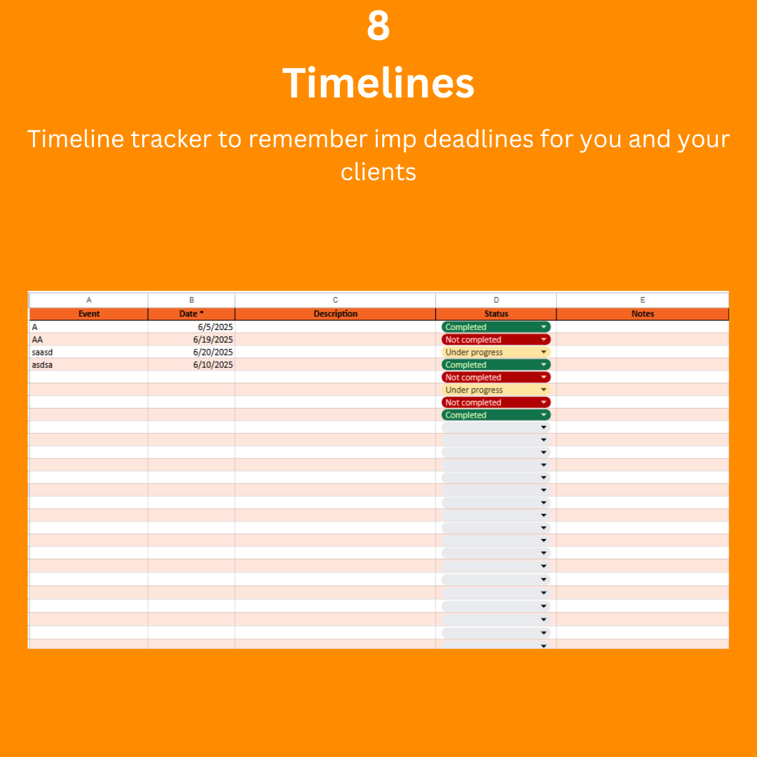 ⚖️ ELEVEN IN ONE – Legal Case Progress Tracking & Sharing Template