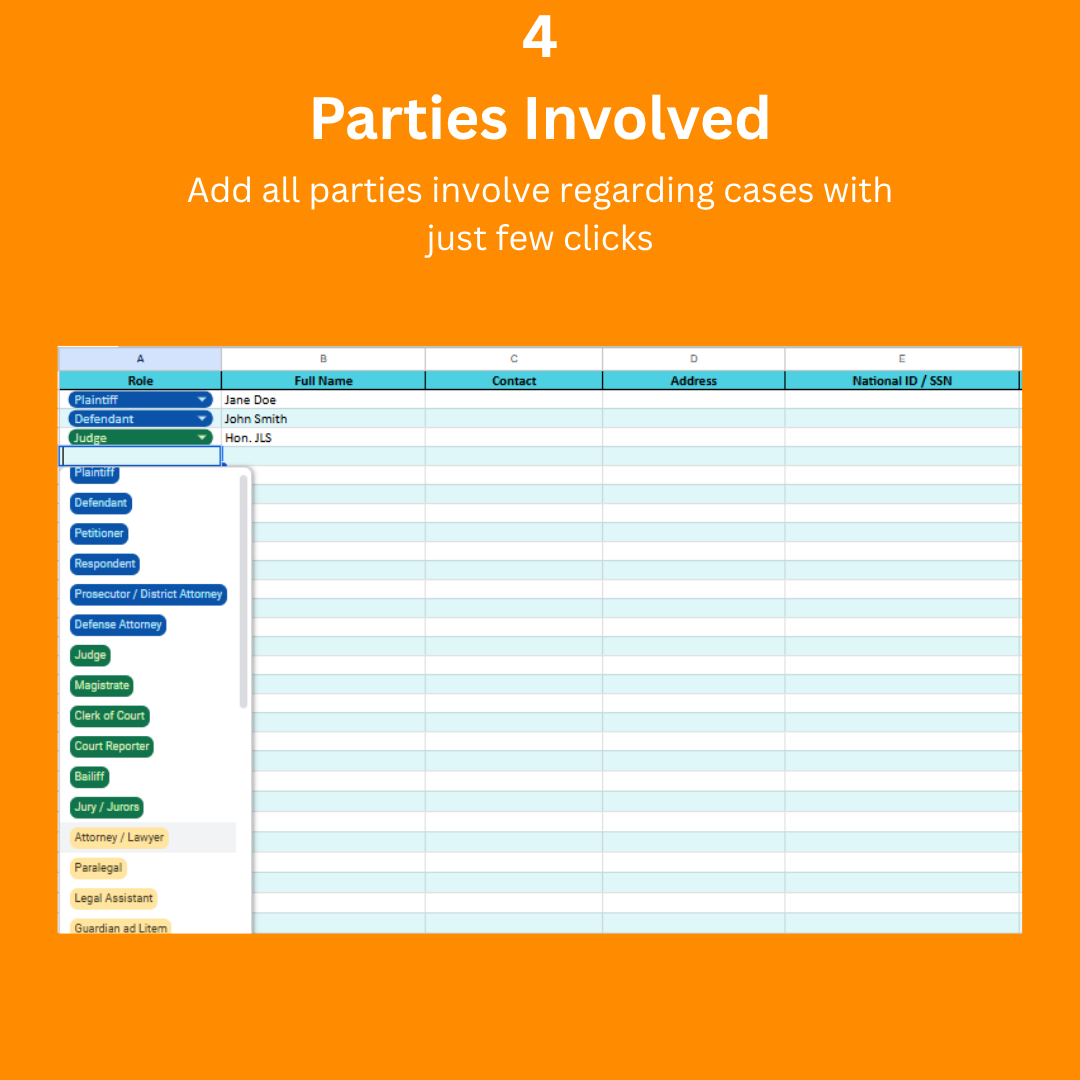 ⚖️ ELEVEN IN ONE – Legal Case Progress Tracking & Sharing Template